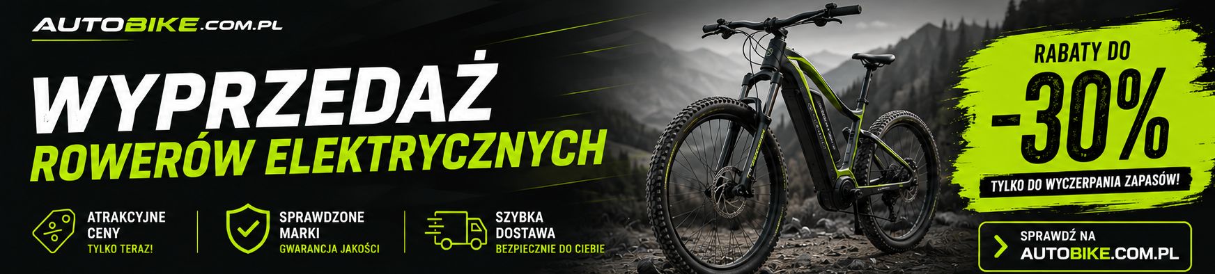 wyprzedaz rowerów elektrycznych